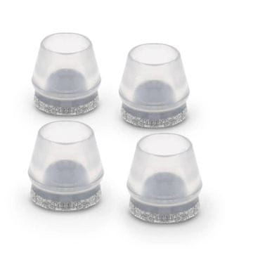 Pokrov s filcem Ø 18 - 20 mm, prozoren, 4 kosi