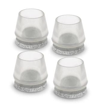 Pokrov s filcem Ø 20 - 22 mm, prozoren, 4 kosi