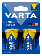 Varta Longlife Power 2 D baterija, 2 kosa (4920121412)