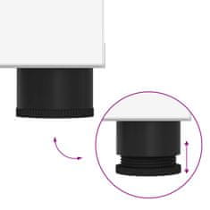 Vidaxl Haldna klop z blazino s shranjevanjem Bela 80 x 46 x 46 cm