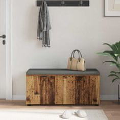 Vidaxl Haldna klop z blazino s shranjevanjem Star les 100 x 38 x 46 cm