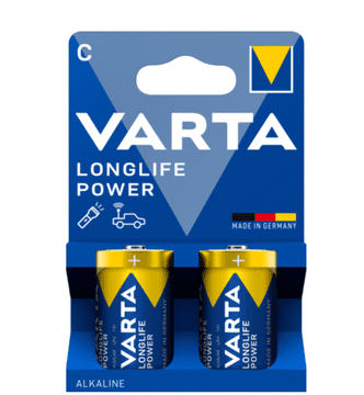 Varta Longlife Power C alkalne baterije, 2 kosa, 1,5 V (4914121422)