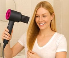 Alpina ionski sušilnik za lase, 3 nastavitve toplote, 2 hitrosti, 1600 W, siv