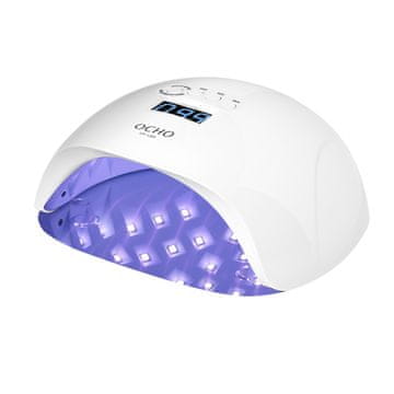 ACTIVESHOP OCHO NAILS X13 65W bela UV LED-svetilka z zrcalno podlago