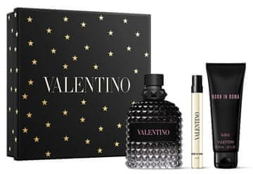 Valentino Uomo Born In Roma - EDT 100 ml + sprchový gel 75 ml + EDT 10 ml