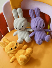 Bon Ton Toys Miffy ECO Corduroy zajček, 23 cm, vijoličen (1079)