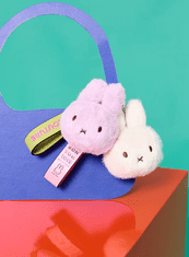 Bon Ton Toys Miffy ECO Fuzzy obesek za ključe, 11 cm, bel (1080)