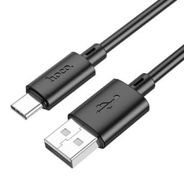 Hoco Hoco 3A USB A na USB C kabel, 1 m, črn
