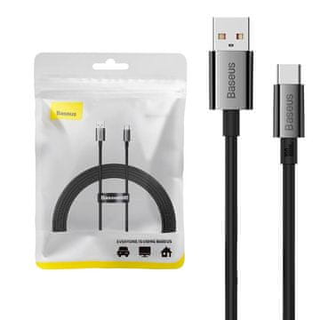 BASEUS USB kabel za USB-C Baseus Superior 100W 2m (črn)
