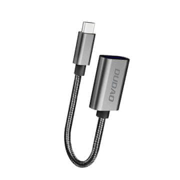 DUDAO Adapter USB-C na USB-A – siv