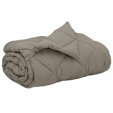 Vidaxl Polna celoletna prevleka Svetlo siva 240 x 260 cm Mikrovlakna