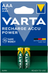 Varta Recharge Accu Power AAA polnilne baterije, 800 mAh (56703101404)