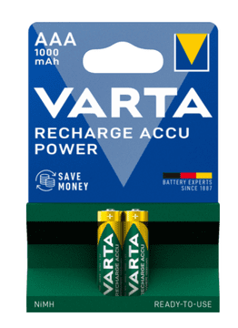 Varta Recharge Accu Power AAA polnilne baterije, 1000 mAh, 4 kosi (5703301404)