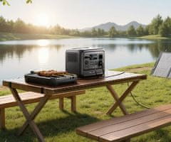BLUETTI PREMIUM 100 V2 prenosna polnilna postaja, 1800W moč, 1024Wh baterija, BMS sistem, črna