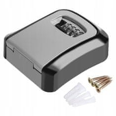 Dexxer Kombinacijski stenski sef za ključe in kartice – sef na kodo