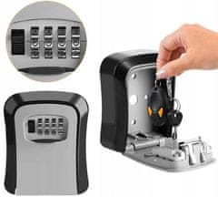 Dexxer Kombinacijski stenski sef za ključe in kartice – sef na kodo