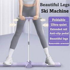 Smania Večnamenska smučarska trening deska, fitnes naprava za noge in boke, vadba medeničnega dna SkiHip