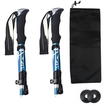 MG Nordic Walking pohodne palice 34 -127 cm, modre
