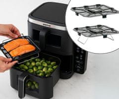 Alpina Double XXL friteza na vroč zrak, 11L, 2800 W, črna