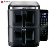 Alpina Double XXL friteza na vroč zrak, 11L, 2800 W, črna