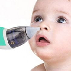 Netscroll Nosni aspirator za dojenčke z USB polnjenjem in 5 stopnjami sesanja, Aspirator