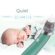 Netscroll Nosni aspirator za dojenčke z USB polnjenjem in 5 stopnjami sesanja, Aspirator