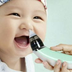 Netscroll Nosni aspirator za dojenčke z USB polnjenjem in 5 stopnjami sesanja, Aspirator