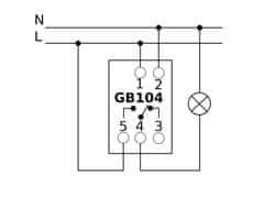 GreenBlue GB104 Časovni stikalo - digitalni časovnik za DIN-tirnico GreenBlue