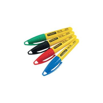 Stanley 473292 Mini flomasterji, 4 kosi, okrogel koničast, Stanley 2-47-329