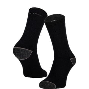 LAHTI PRO L3090243 Nogavice srednje debeline, črne in sive, velikost 43–46, 3 pari