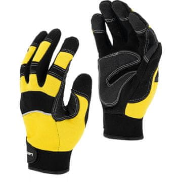 LAHTI PRO L280811K Delovne rokavice, črne in rumene, karton, "11", CE, LahtiPro