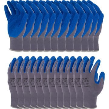 LAHTI PRO L210408W Premazane zaščitne rokavice, 8, 12 parov, LahtiPro