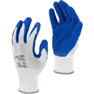 LAHTI PRO L210510W Zaščitne rokavice, prevlečene s poliestrom, 10, 12 parov, CE, LahtiPro
