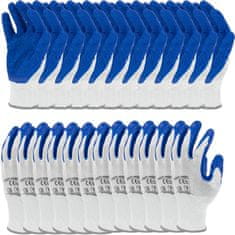 LAHTI PRO L210508W Zaščitne rokavice, prevlečene s poliestrom, 8, 12 parov, CE, [LPRP2508]