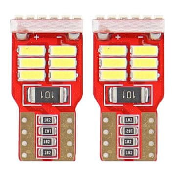 slomart AMiO LED žarnica T10 W5W Canbus 18xSMD 4014 White