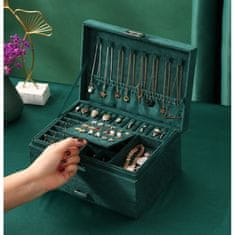 LIVEFY škatla za nakit Luma, zelena