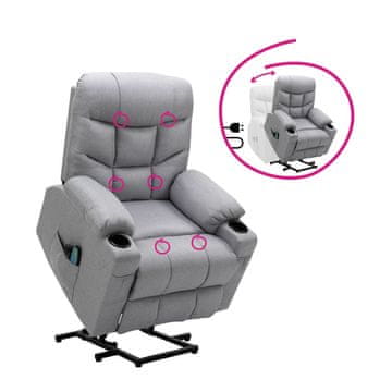 Hudson masažni ležalnik