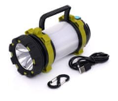 Kraft&Dele Potovalna LED akumulatorska svetilka 3Ah T6 + powerbank