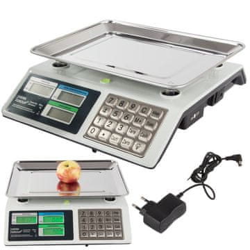 Verkgroup Inox digitalna elektronska tehtnica do 40kg osvetljena LCD