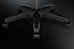 Krüger&Matz Nastavljiv oblazinjen igralni računalniški stol z oporo za noge GX-150 črn