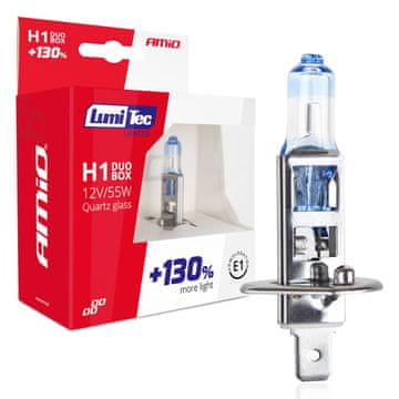 AMIO Halogenske žarnice h1 12v 55w lumitec limited +130% duo amio-01404