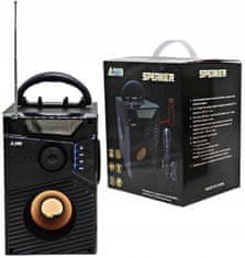 aptel Akumulatorski bluetooth zvočnik SD FM radio USB