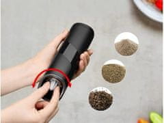 Verkgroup Brezžični LED električni mlinček za poper in sol