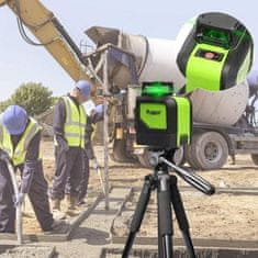 Huepar 360 stopinjski ZELENI rotacijski 5 linijski laser – nivelir