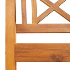 Vidaxl Zunanja klop Naravna 110 x 56 x 90 cm Masiven les akacije