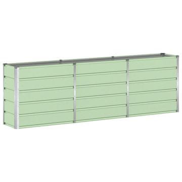 Vidaxl Cvetlično korito Zelena 160 x 40 x 75 cm Jeklo