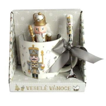 KOMPLET VRČ 380ML + ŽLICA NUTCRACKER