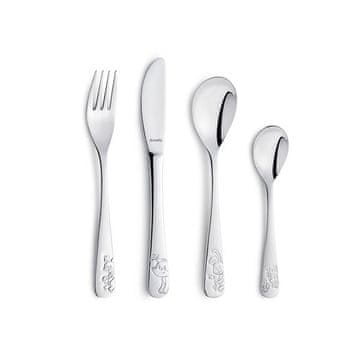 Amefa KOMPLET OTROŠKEGA JEDILNEGA PRIBORA GOZDNI PRIJATELJI 4 KOSI