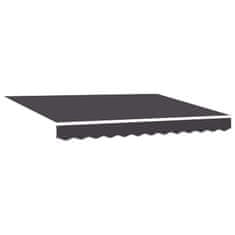 Vidaxl Vlečna tenda Antracit 3,5 x 2 m 100% poliester in aluminij