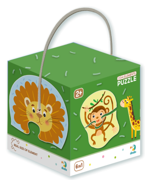 DoDo Puzzle Safari 6v1 (2,3,4 kosi)